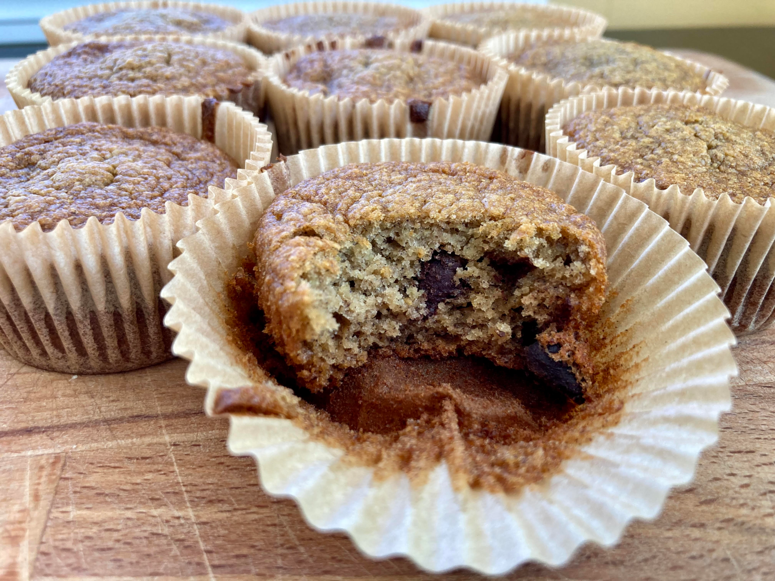 Oatmeal Banana Chocolate Chip Muffins Recipe